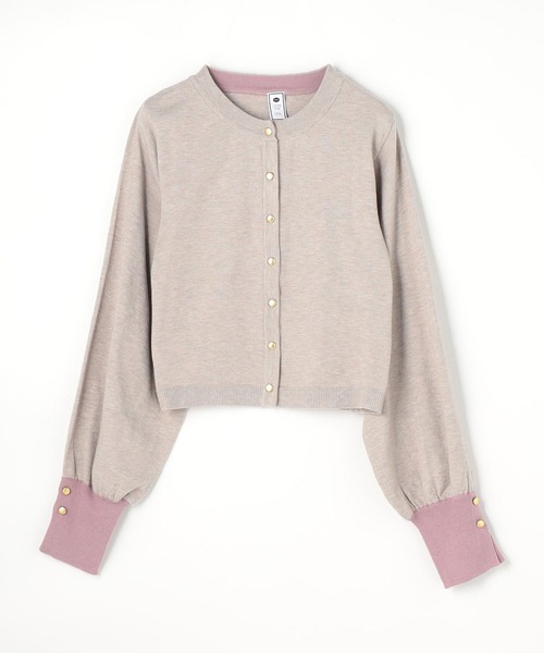 179/WG（イチナナキュウダブルジー）の「配色金ボタンカーディガン（カーディガン/ボレロ・レディース・チャコールグレー/ネイビー/グレー/オフホワイト・FREE）」の5枚目の写真