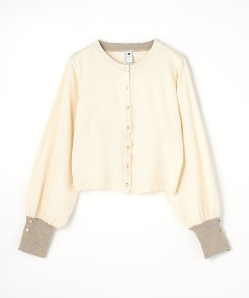 179/WG（イチナナキュウダブルジー）の「配色金ボタンカーディガン（カーディガン/ボレロ・レディース・チャコールグレー/ネイビー/グレー/オフホワイト・FREE）」の6枚目の写真