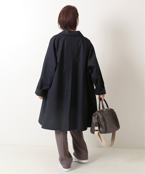 TICCA リバーシブルステンカラーコート ベージュ／ブラックグレン