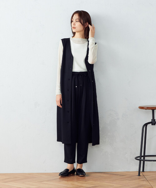 COMME CA ISM（コムサイズム）の「イージー　テーパードパンツ（その他パンツ・レディース・ブラック・MEDIUM/LARGE）」の14枚目の写真