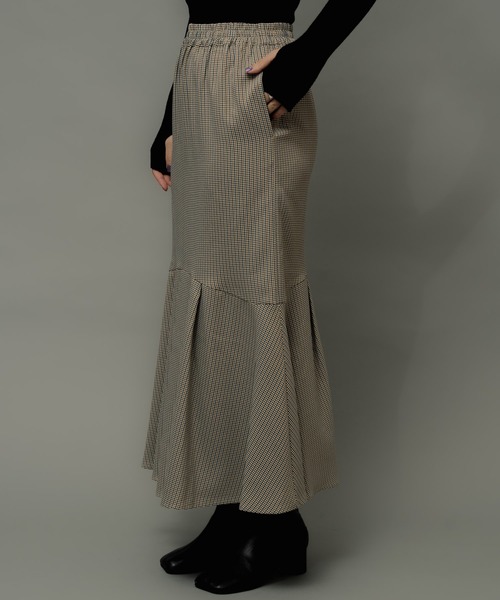 ottilie(オティーリエ)の「【 ottilie / オティーリエ 】 チェックマーメイドスカート(スカート・レディース・マスタード/ブラウン・FREE)」の13枚目の写真