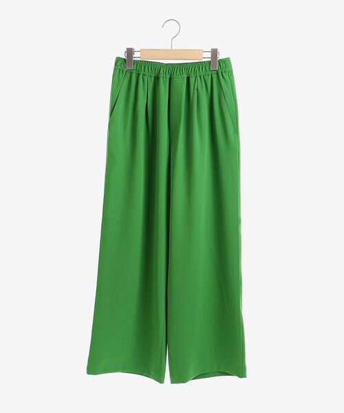 le.coeur blanc（ルクールブラン）の「ダブルサテンカラーワイドパンツ（その他パンツ・レディース・ピンク系その他/グリーン・38）」の9枚目の写真