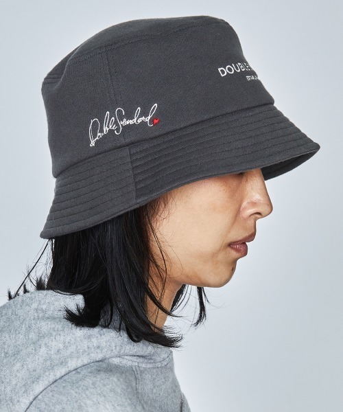 DOUBLE STANDARD CLOTHING(ダブルスタンダードクロージング)の「スウェード裏毛ハット(ハット・レディース・オフホワイト/グレー・FREE)」の10枚目の写真