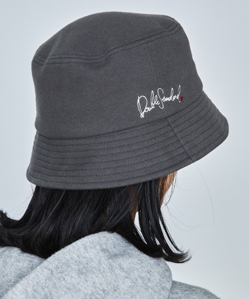 DOUBLE STANDARD CLOTHING(ダブルスタンダードクロージング)の「スウェード裏毛ハット(ハット・レディース・オフホワイト/グレー・FREE)」の11枚目の写真