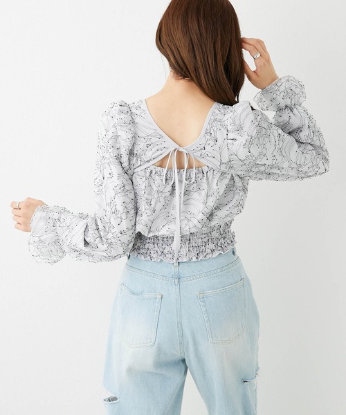 OLIVE des OLIVE(オリーブデオリーブ)の「ダブルフロントヘルシーぽこぽこブラウス(シャツ/ブラウス・レディース・グレー/オフホワイト/アイボリー・FREE)」の7枚目の写真