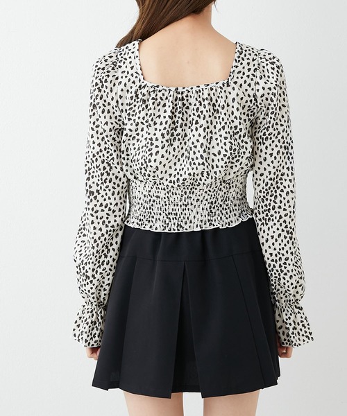 OLIVE des OLIVE(オリーブデオリーブ)の「ダブルフロントヘルシーぽこぽこブラウス(シャツ/ブラウス・レディース・グレー/オフホワイト/アイボリー・FREE)」の11枚目の写真