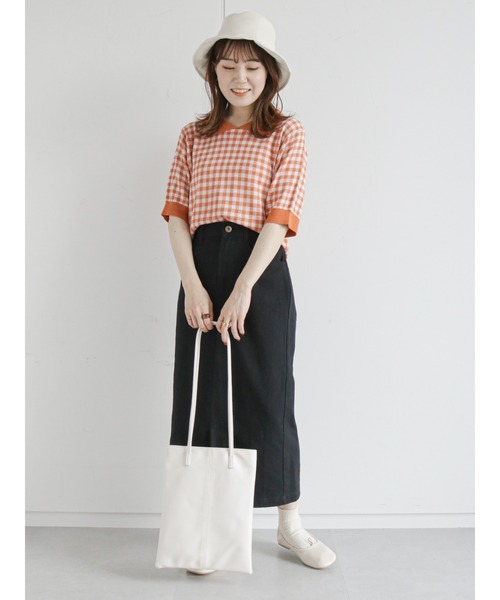 ehka sopo(エヘカソポ)の「ツイルペンシルスカート(スカート・レディース・キナリ/グリーン/ブラック・フリ-)」の11枚目の写真