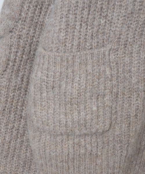 WEGO（ウィゴー）の「WEGO/パッチポケットケーブルカーディガン（カーディガン/ボレロ・レディース・ベージュ/アイボリー/ピンク・FREE）」の11枚目の写真