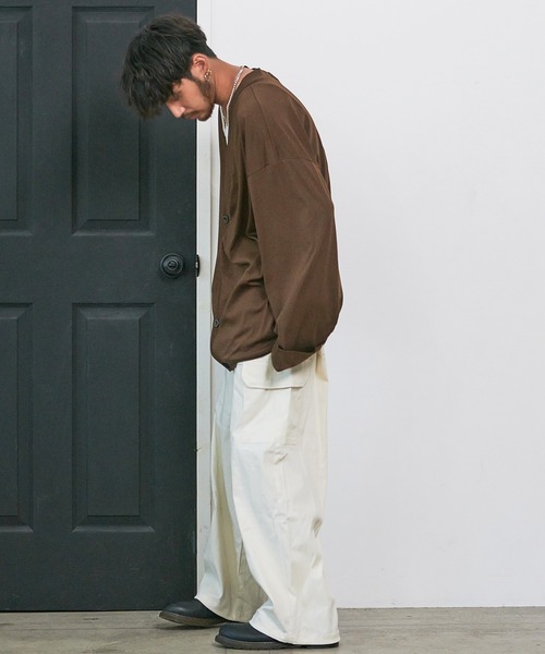 SILVER BULLET(シルバーバレット)の「『CavariA/キャバリア』スーパーワイドカーゴパンツ(カーゴパンツ・メンズ・ホワイト/ブラック/ベージュ/カーキ・M/L/XL)」の9枚目の写真