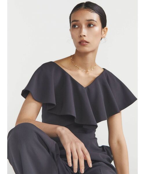 LAGUNAMOON（ラグナムーン）の「LADYフェイクパールウェーブチェーンネックレス（ネックレス・レディース・アイボリー・FREE）」の3枚目の写真