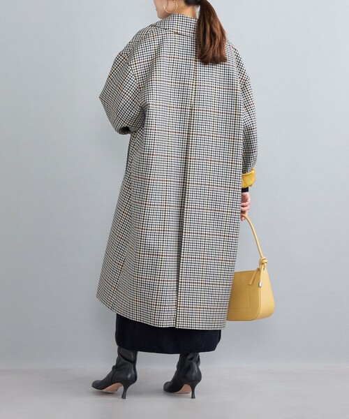 SHIPS（シップス）の「チェックステンカラーコート◇（ステンカラー