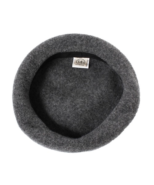 14+(イチヨンプラス)の「国産チョボ付きバスクベレー(ハンチング/ベレー帽・レディース・ブラック/ダークブラウン/ベージュ/ネイビー/グレー/ブルー/ワインレッド・FREE)」の20枚目の写真