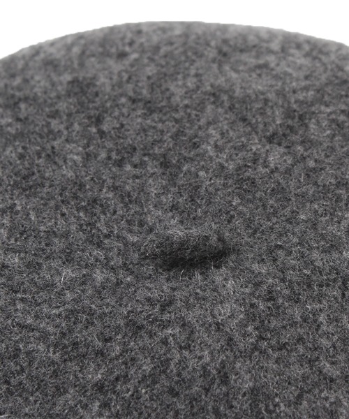 14+(イチヨンプラス)の「国産チョボ付きバスクベレー(ハンチング/ベレー帽・レディース・ブラック/ダークブラウン/ベージュ/ネイビー/グレー/ブルー/ワインレッド・FREE)」の22枚目の写真