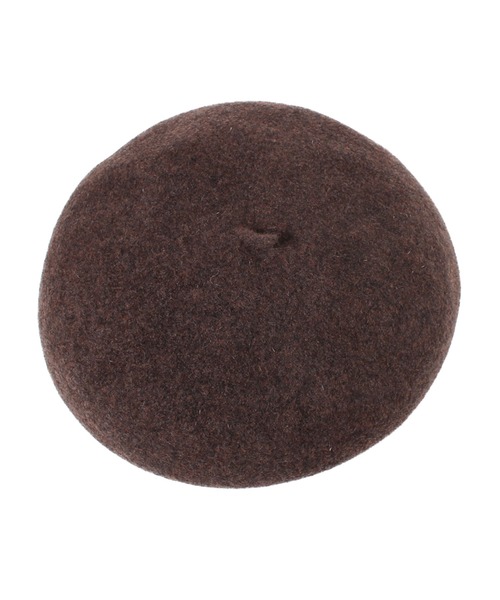 14+(イチヨンプラス)の「国産チョボ付きバスクベレー(ハンチング/ベレー帽・レディース・ブラック/ダークブラウン/ベージュ/ネイビー/グレー/ブルー/ワインレッド・FREE)」の10枚目の写真