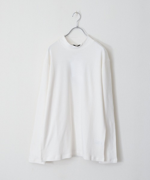 ZIP FIVE（ジップファイブ）の「ピーチスムース 無地モックネックロンTシャツ（Tシャツ/カットソー・メンズ・ホワイト/ブラック/ブルーグレー/杢グレー/ワイン/チャコール・MEDIUM/LARGE/X-LARGE）」の17枚目の写真