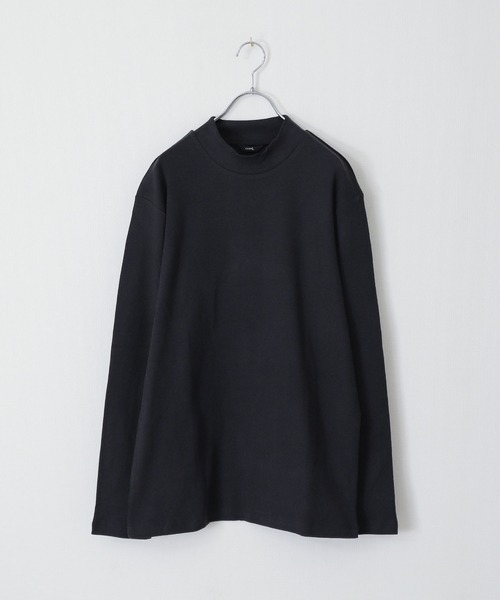 ZIP FIVE（ジップファイブ）の「ピーチスムース 無地モックネックロンTシャツ（Tシャツ/カットソー・メンズ・ホワイト/ブラック/ブルーグレー/杢グレー/ワイン/チャコール・MEDIUM/LARGE/X-LARGE）」の16枚目の写真