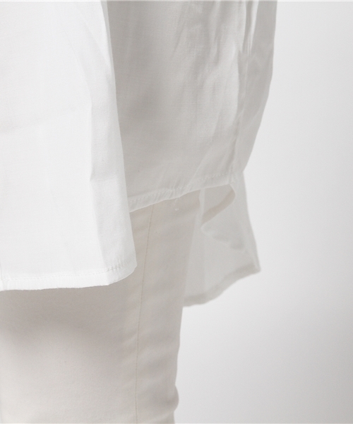 WHO'S WHO gallery(フーズフーギャラリー)の「【THE BIG】サテンBIGシャツ(シャツ/ブラウス・レディース・ホワイト/ベージュ・FREE)」の7枚目の写真