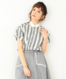 CAROLINA GLASER | 【予約】CAROLINA GLASER / ワイドストライプシャツ(シャツ/ブラウス)