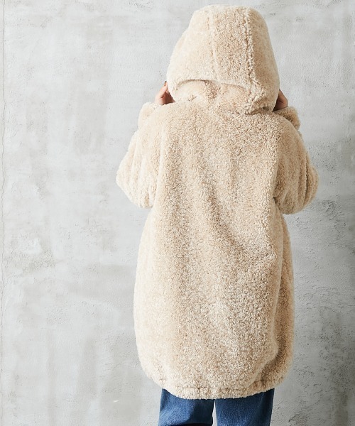 GEVS.(ジェイヴィス)の「<大きいサイズ> ボアパーカー付モッズコート GEVS.(モッズコート・レディース・ブラック/カーキ・4L/5L/3L/L/LL)」の20枚目の写真