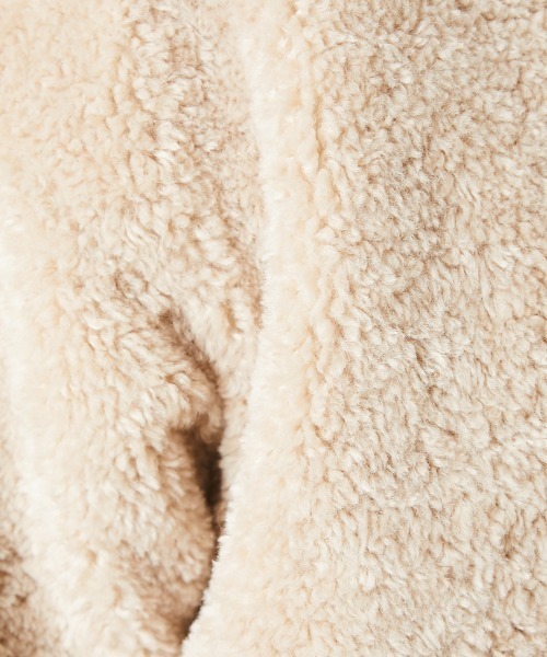 GEVS.(ジェイヴィス)の「<大きいサイズ> ボアパーカー付モッズコート GEVS.(モッズコート・レディース・ブラック/カーキ・4L/5L/3L/L/LL)」の9枚目の写真