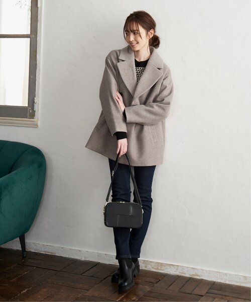 ikka（イッカ）の「編み込みスクエア2WAYショルダーバッグ（ショルダーバッグ・レディース・ブラック/ベージュ/ブルー系その他/オフホワイト/ベージュ系その他/ピンク・FREE）」の9枚目の写真