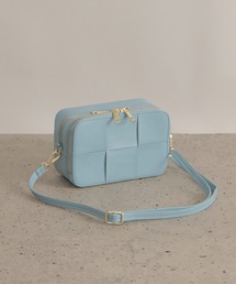 編み込みスクエア2WAYショルダーバッグ