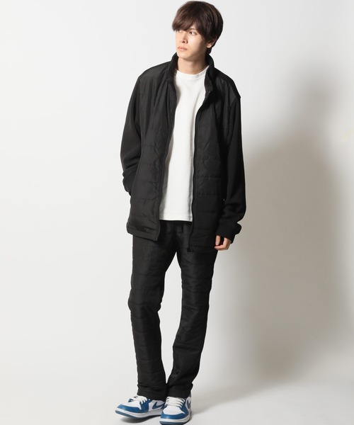 ARCADE（アーケード）の「上下セットアップ フェイクダウンブルゾン×スキニーフェイクダウンパンツ ゴルフウェア（ゴルフグッズ・メンズ・ブラック/ネイビー/グレイッシュベージュ/カーキ/ホワイト・LL/3L/M/L）」の17枚目の写真