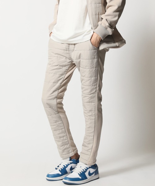 ARCADE（アーケード）の「上下セットアップ フェイクダウンブルゾン×スキニーフェイクダウンパンツ ゴルフウェア（ゴルフグッズ・メンズ・ブラック/ネイビー/グレイッシュベージュ/カーキ/ホワイト・LL/3L/M/L）」の19枚目の写真