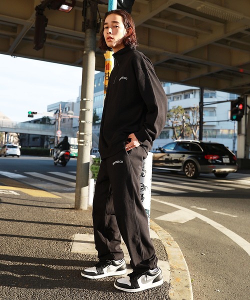 Revo.（レボ）の「米綿×リサイクルコットン スタンドカラーハーフジップ プリントスウェット（Tシャツ/カットソー・メンズ・グレー/ブラック/ホワイト/グリーン/パープル・M/L）」の14枚目の写真