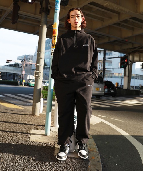 Revo.（レボ）の「米綿×リサイクルコットン スタンドカラーハーフジップ プリントスウェット（Tシャツ/カットソー・メンズ・グレー/ブラック/ホワイト/グリーン/パープル・M/L）」の15枚目の写真