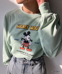 AS KNOW AS plus（アズノゥアズプラス）の「♪レトロミッキーロンＴ 【Disney（ディズニー）】（Tシャツ/カットソー・レディース）」