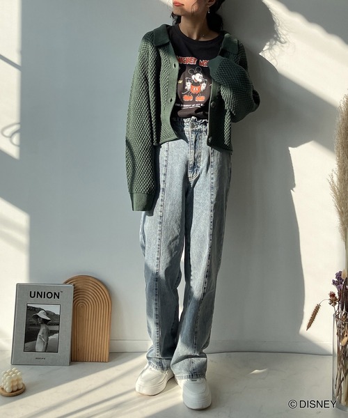 AS KNOW AS plus(アズノゥアズプラス)の「♪レトロミッキーロンT 【Disney(ディズニー)】(Tシャツ/カットソー・レディース・ベージュ/スミクロ/ミント/オフホワイト・FREE)」の21枚目の写真