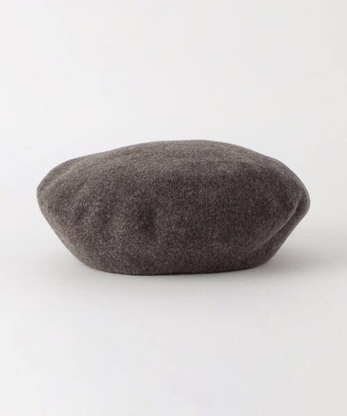 BEAUTY&YOUTH UNITED ARROWS（ビューティーアンドユースユナイテッドアローズ）の「メランジ シンプル ベレー帽（ハンチング/ベレー帽・レディース・ベージュ/ダークブラウン/ブラック・FREE）」の4枚目の写真