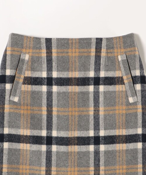 SHIPS any（シップス エニィ）の「SHIPS any:〈ウォッシャブル〉ビッグ チェック ミニ スカート◇（スカート・レディース・グレー/ベージュ・36/38）」の14枚目の写真