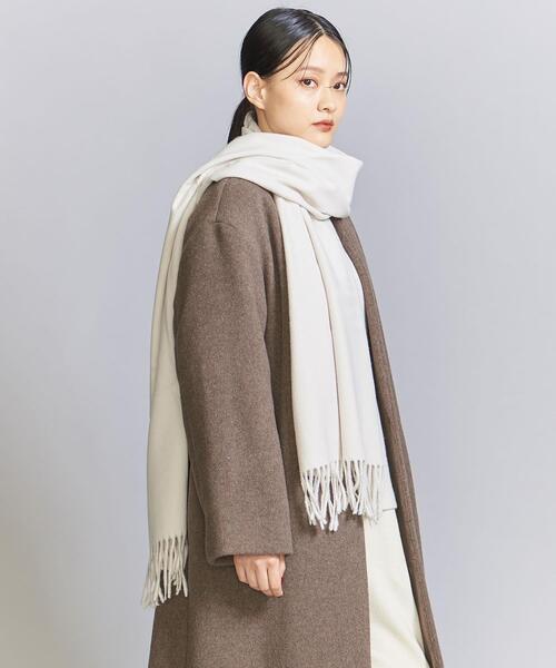 BEAUTY&YOUTH UNITED ARROWS（ビューティーアンドユースユナイテッドアローズ）の「ソリッド ストール（ストール/ショール・レディース・オレンジ/ケリー/グレー/オフホワイト/ブラック・FREE）」の15枚目の写真