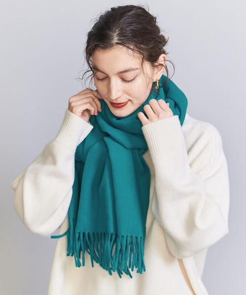 BEAUTY&YOUTH UNITED ARROWS（ビューティーアンドユースユナイテッドアローズ）の「ソリッド ストール（ストール/ショール・レディース・オレンジ/ケリー/グレー/オフホワイト/ブラック・FREE）」の19枚目の写真