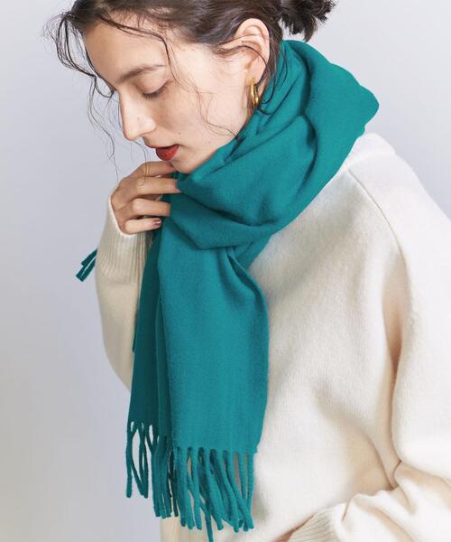 BEAUTY&YOUTH UNITED ARROWS（ビューティーアンドユースユナイテッドアローズ）の「ソリッド ストール（ストール/ショール・レディース・オレンジ/ケリー/グレー/オフホワイト/ブラック・FREE）」の21枚目の写真