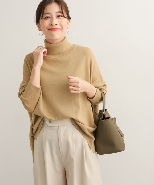 URBAN RESEARCH DOORS(アーバンリサーチドアーズ)の「ウールワイドタートルネックニット(ニット/セーター・レディース・ベージュ/ピンク/ネイビー/グレー系その他・MEDIUM)」の19枚目の写真