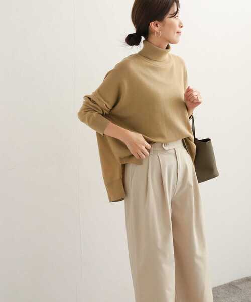 URBAN RESEARCH DOORS(アーバンリサーチドアーズ)の「ウールワイドタートルネックニット(ニット/セーター・レディース・ベージュ/ピンク/ネイビー/グレー系その他・MEDIUM)」の21枚目の写真