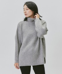 HONEYSUCKLE ROSE | 【HONEYSUCKLE ROSE】畦編みタートルネックニット(ニット/セーター)