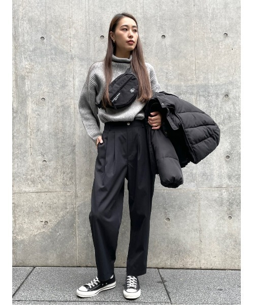 HONEYSUCKLE ROSE（ハニーサックルローズ）の「【HONEYSUCKLE ROSE】畦編みタートルネックニット（ニット/セーター・レディース・グレー/イエロー/キナリ・M/L）」の19枚目の写真