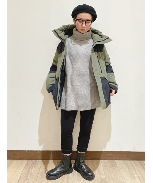 HONEYSUCKLE ROSE（ハニーサックルローズ）の「【HONEYSUCKLE ROSE】畦編みタートルネックニット（ニット/セーター・レディース・グレー/イエロー/キナリ・M/L）」の4枚目の写真