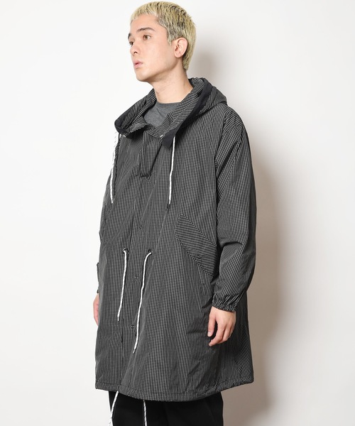 SUPERTHANKS(スーパーサンクス)の「チェックモッズコート(ユニセックス)BICCOLOR FOOD MODS COAT(モッズコート・メンズ・ブラック×ホワイト/ホワイト×ブラック・S/L/M)」の15枚目の写真