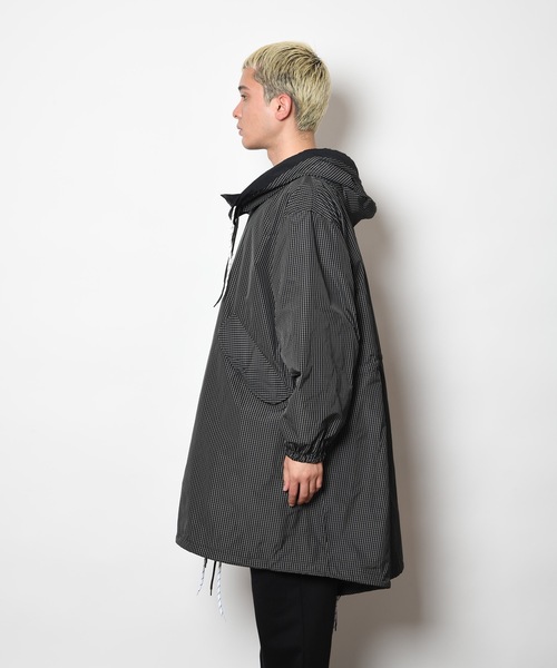 SUPERTHANKS(スーパーサンクス)の「チェックモッズコート(ユニセックス)BICCOLOR FOOD MODS COAT(モッズコート・メンズ・ブラック×ホワイト/ホワイト×ブラック・S/L/M)」の18枚目の写真