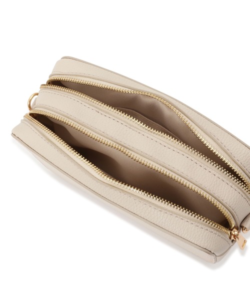 FREE'S MART（フリーズマート）の「Ｗジップバッグ（ハンドバッグ・レディース・ホワイト/ブラック/ブラウン・ﾌﾘ-）」の9枚目の写真