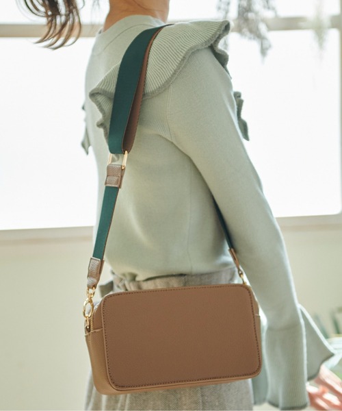 FREE'S MART（フリーズマート）の「Ｗジップバッグ（ハンドバッグ・レディース・ホワイト/ブラック/ブラウン・ﾌﾘ-）」の14枚目の写真