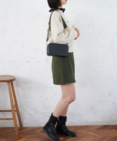 FREE'S MART（フリーズマート）の「Ｗジップバッグ（ハンドバッグ・レディース・ホワイト/ブラック/ブラウン・ﾌﾘ-）」の18枚目の写真