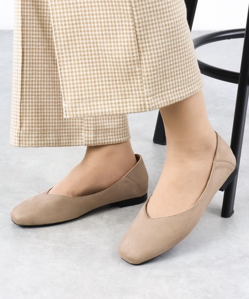 LibertyDoll(リバティードール)の「Liberty doll / 2WAY 踵が踏める スクエアトゥ Vカット フラットバブーシュパンプス (1168)(パンプス・レディース・ブラック/アイボリー/グレイッシュベージュ/ブラック系その他2/ブラック系その他/グレー/シルバー/ダークブラウン系/キャメル/ベージュ系その他/ホワイト/ダークブラウン/パイソン/モカ/ベージュ/ブラウン系その他・M/L/SS/S/LL/3L)」の12枚目の写真