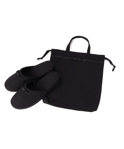 SHOO・LA・RUE（シューラルー）の「◆【セレモニー/入卒】巾着付ヒールスリッパ（ルームシューズ/スリッパ・レディース・ネイビー/ブラック・00）」の15枚目の写真