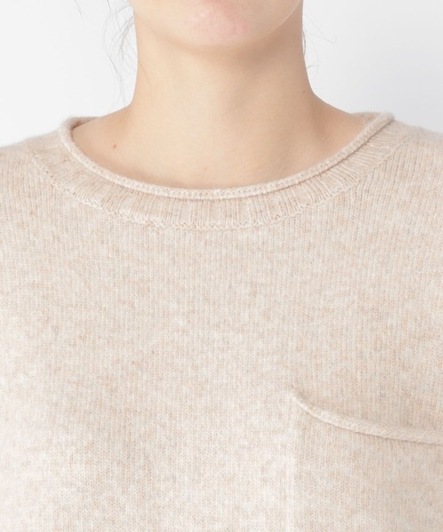 studio CLIP（スタディオクリップ）の「5Gふわふわパッチポケットプルオーバー（ニット/セーター・レディース・グレー/オフホワイト/ブルー・FREE）」の20枚目の写真